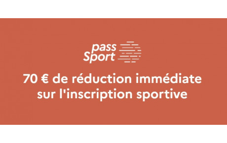 LE PASS'SPORT - Une Aide de 70€/enfant pour les inscriptions sportives